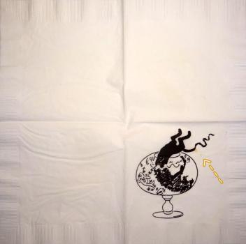 KAT-676 Cats - 3-ply (white/black) (Spot) - CS